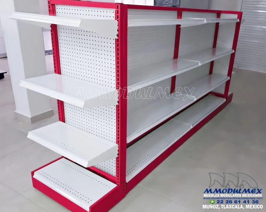 Góndola metálica roja